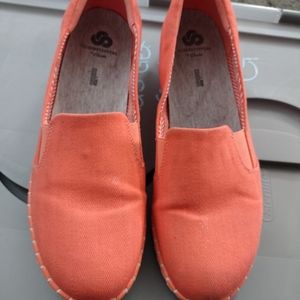 Women's Clarks Coral Step Glow Slip On Oxford Loafer Flats Sz 11